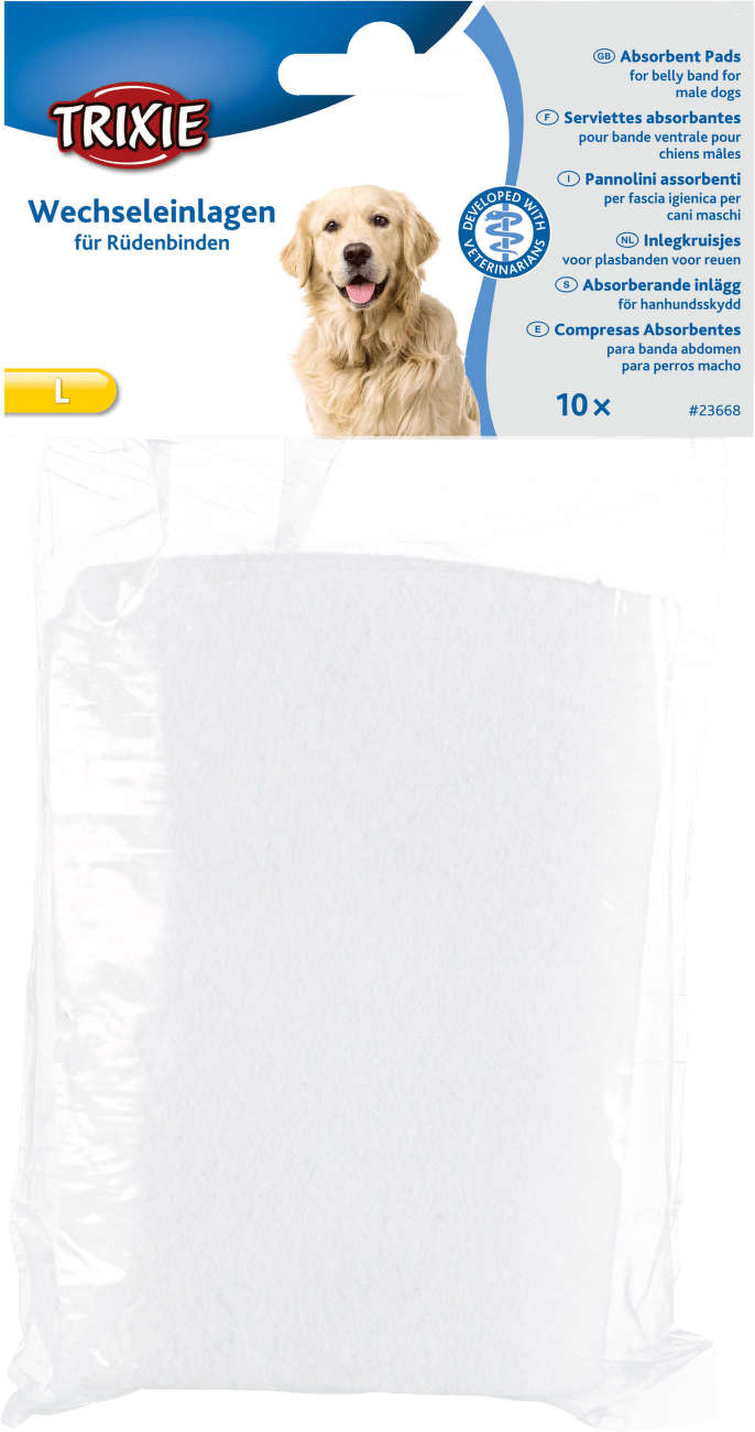 Absorpční vložky Trixie do břišního pásu pro psa L 10 ks