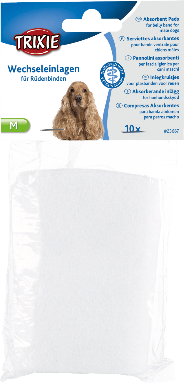 Absorpční vložky Trixie do břišního pásu pro psa M 10 ks