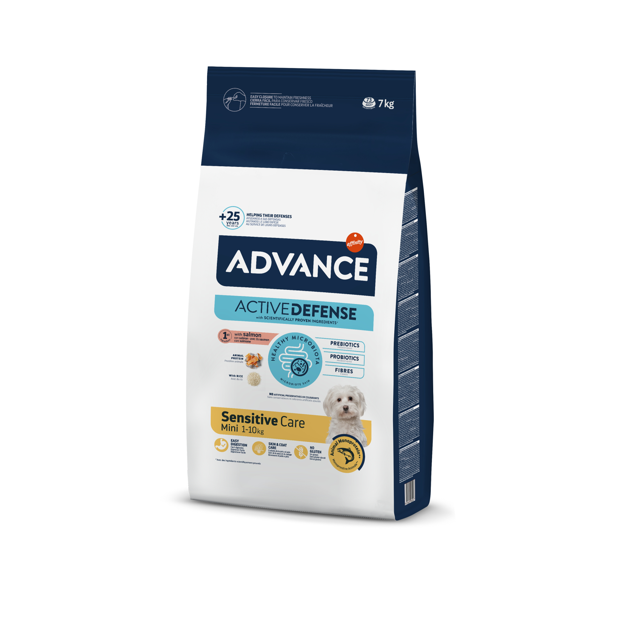 Advance Adult Mini Sensitive losos a rýže 7 kg