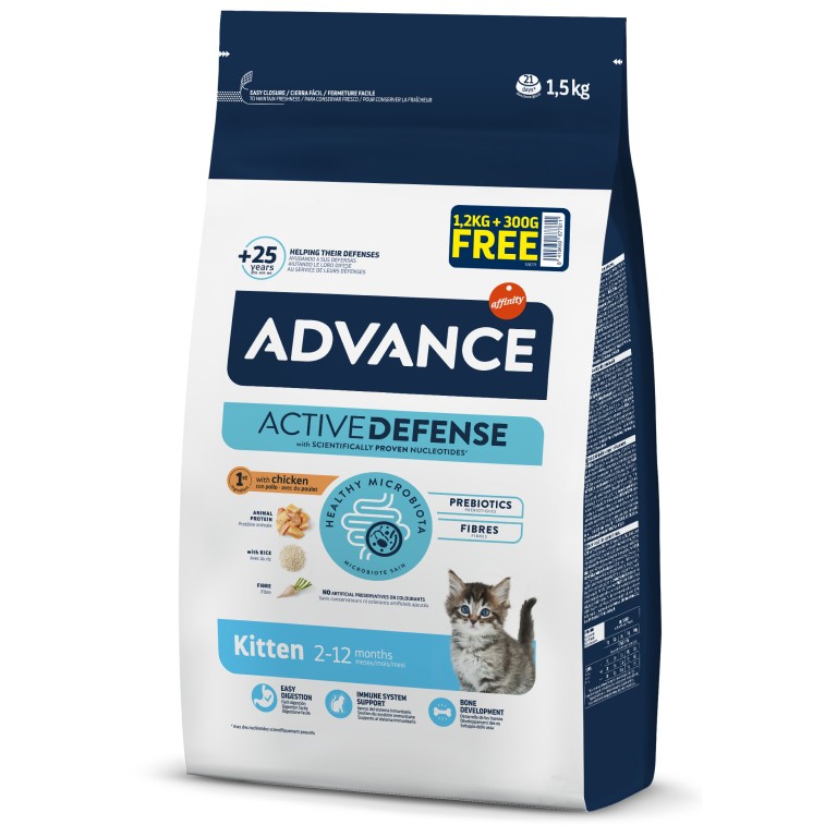 ADVANCE CAT Kitten kuře a rýže 1,5kg