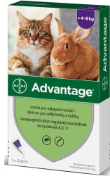 Advantage Spot-on pro kočky a králíky nad 4 kg 80 mg 1 x 0,8 ml