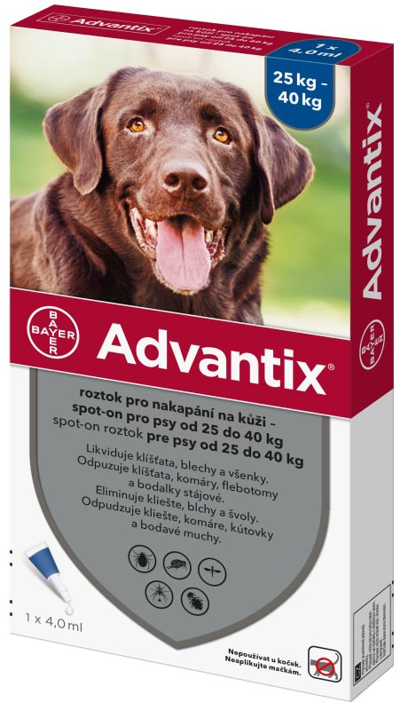 Advantix Spot-on pro psy 25 – 40 kg