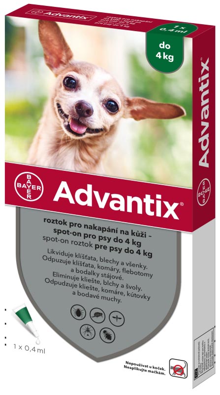 Advantix Spot-on pro psy do 4 kg