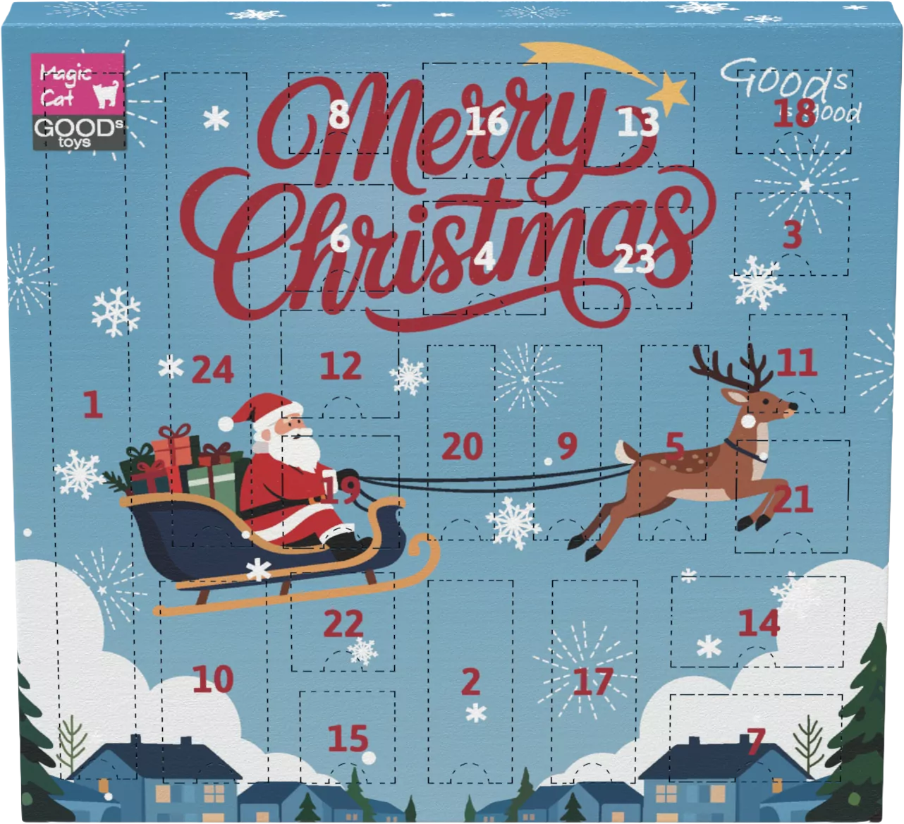 Adventní kalendář pro kočky Magic Cat Winter Tale s hračkami