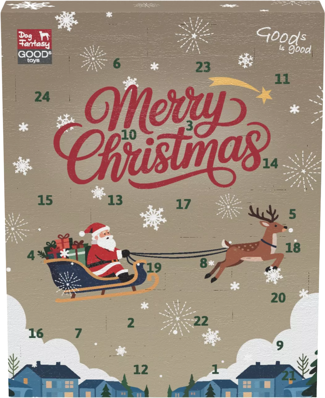 Adventní kalendář pro psy Dog Fantasy Winter Tale s hračkami