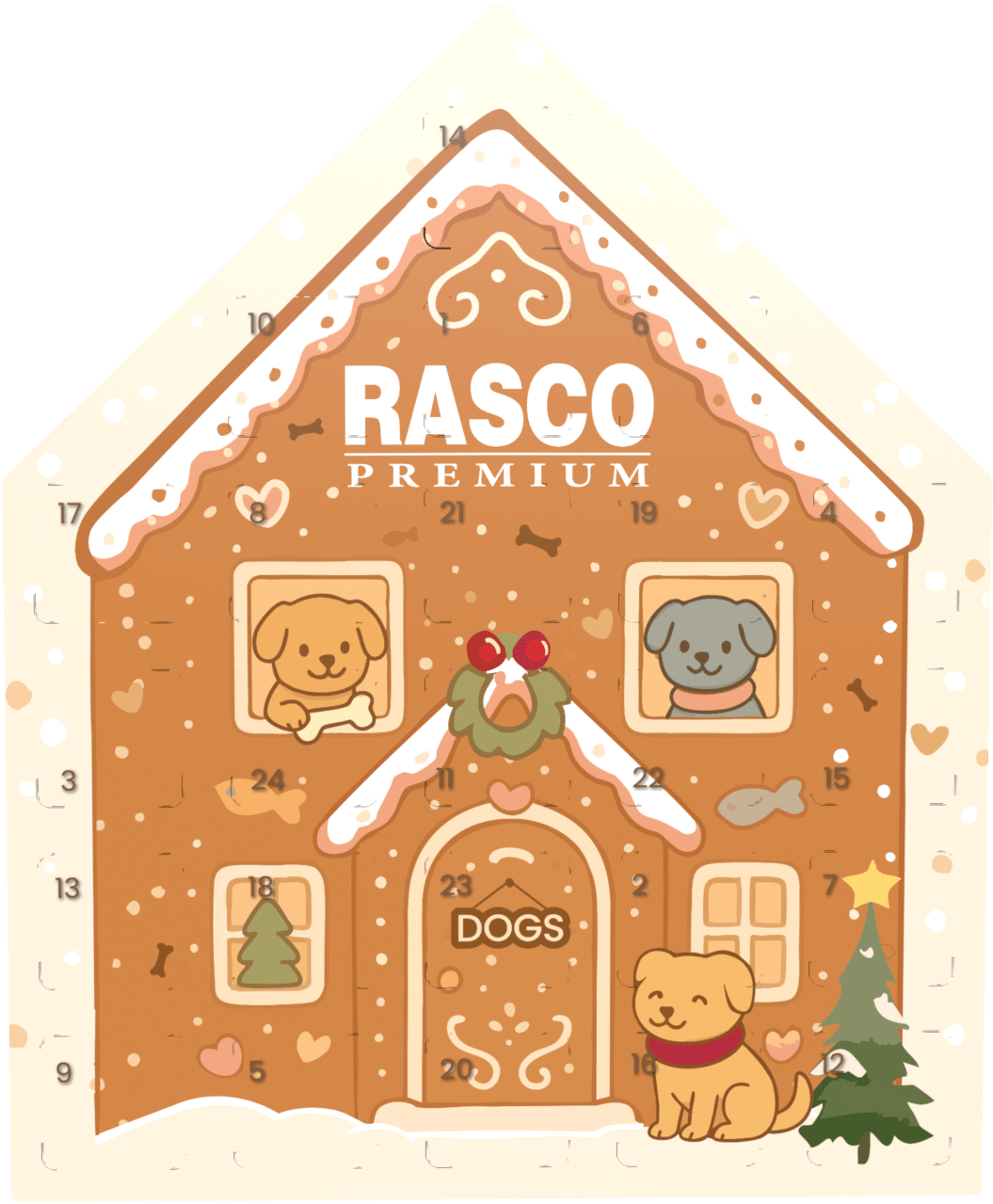 Adventní kalendář pro psy Rasco Premium