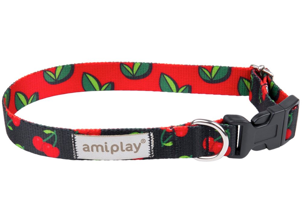 Amiplay Obojek nastavitelný BeHappy Cherry | Obojky pro psy | P58747