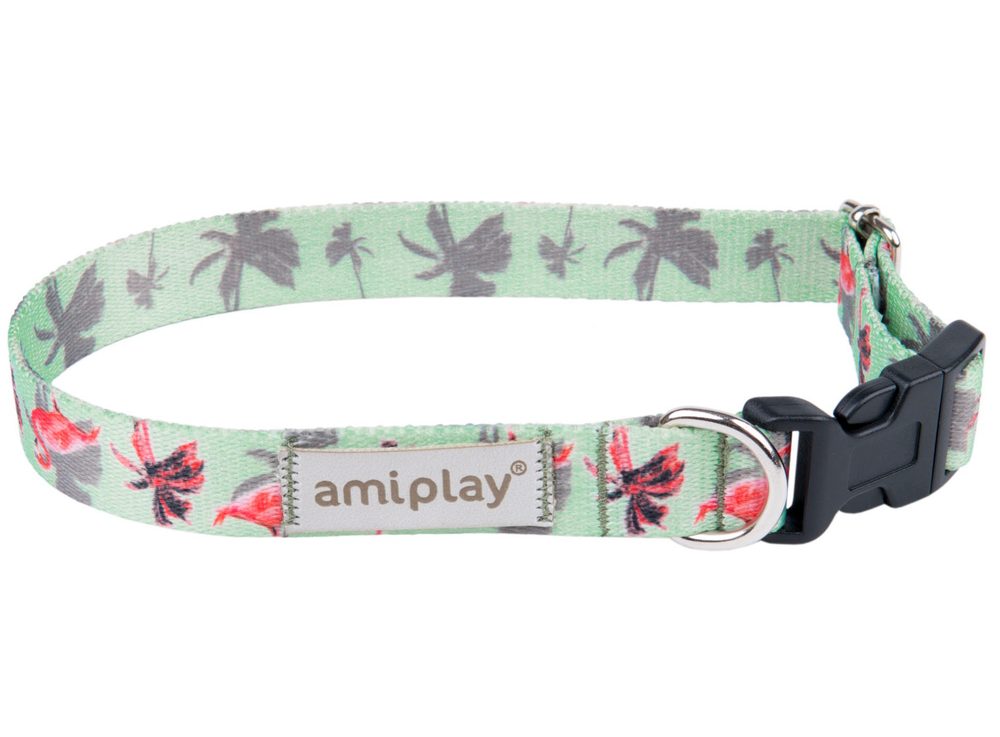 Amiplay Obojek nastavitelný BeHappy Flamingo | Obojky pro psy | P58737
