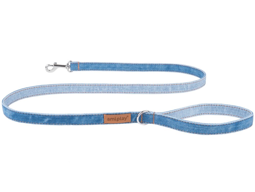 Amiplay Vodítko Denim světlé 140 cm