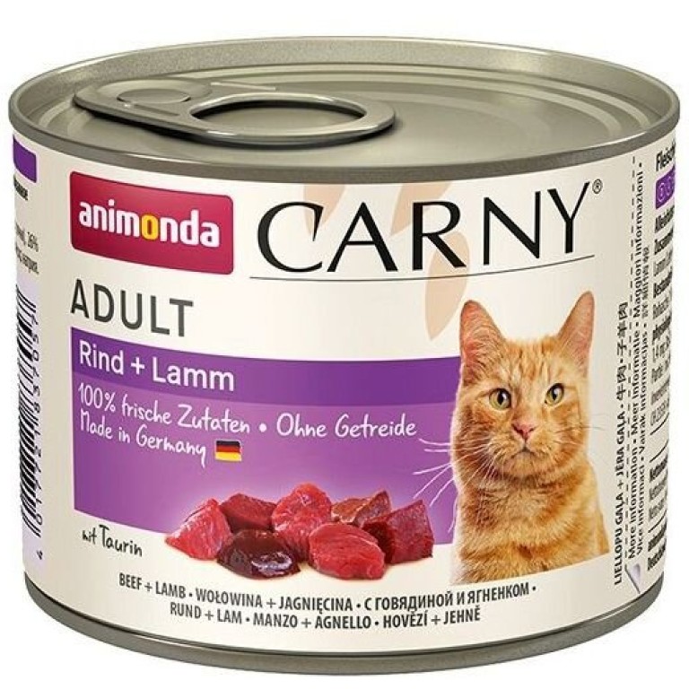 Animonda Carny konzerva pro kočky hovězí + jehně 200 g