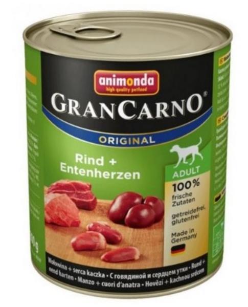 Animonda GranCarno Adult hovězí + kachní srdce 800 g
