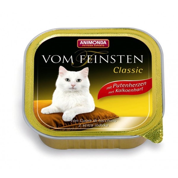 Animonda Vom Feinsten Classic paštika pro kočky krůtí srdíčka 100 g