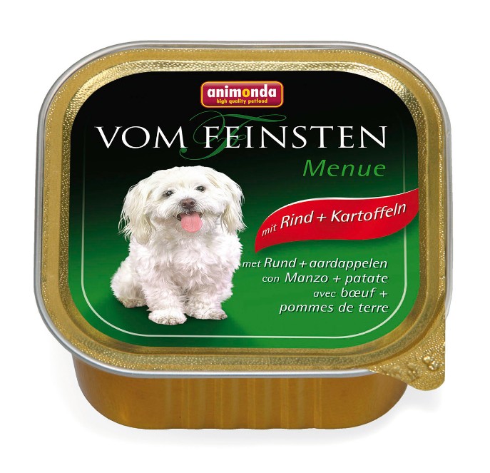Animonda Vom Feinsten Menue paštika pro psy hovězí + brambory 150 g