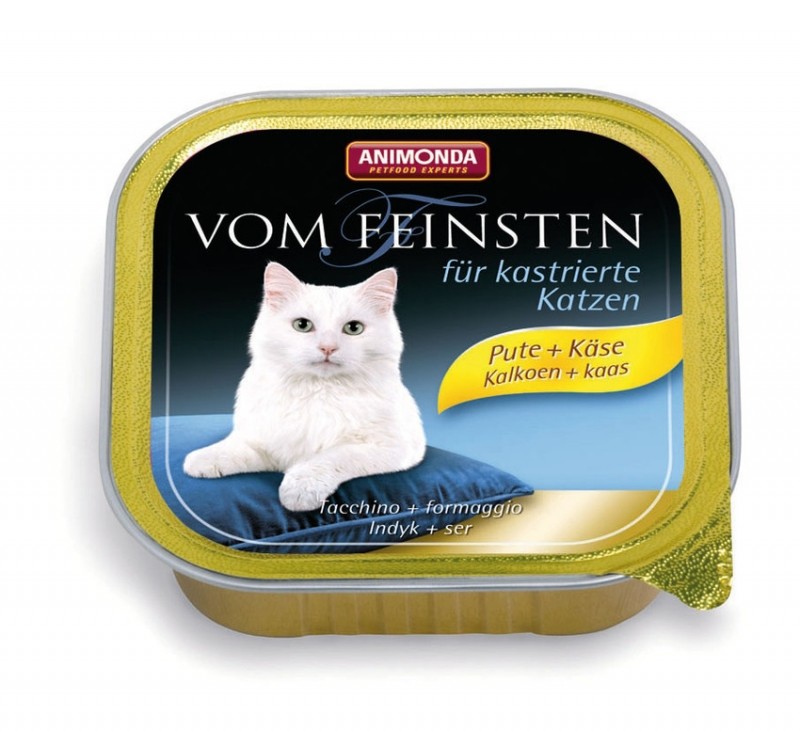 Animonda Vom Feinsten paštika pro kastrované kočky krůta + sýr 100 g