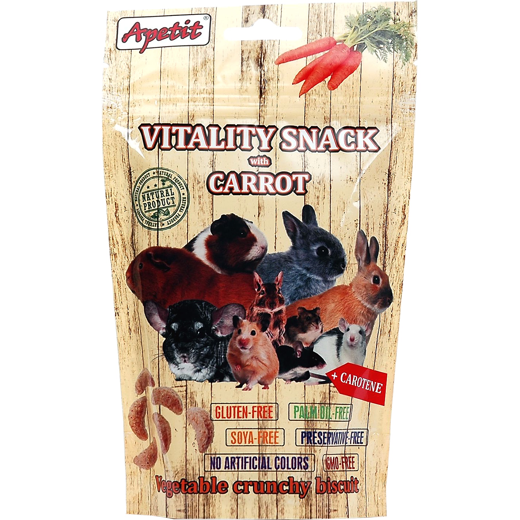 Apetit Vitality snack s mrkví 80 g