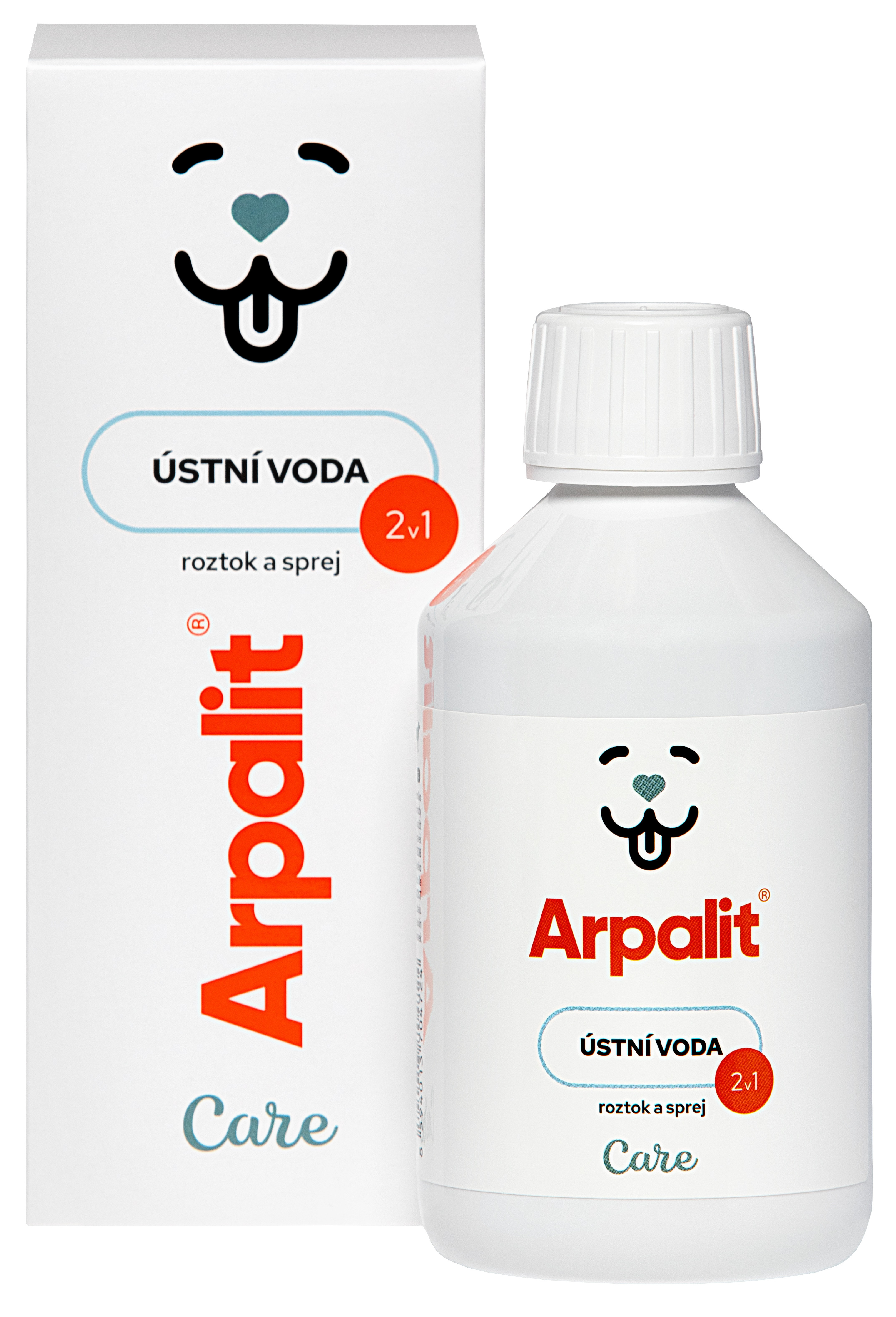 Arpalit Care ústní voda 2v1, roztok a sprej 250 ml