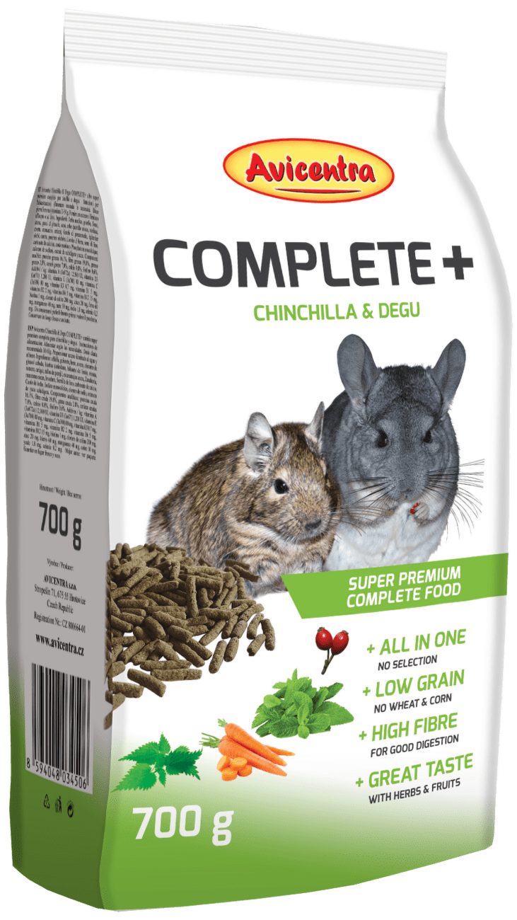 Avicentra činčila&osmák degu Complete+ 700g
