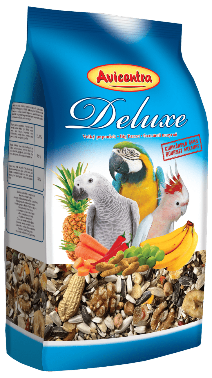 Avicentra Deluxe pro velké papoušky 1kg