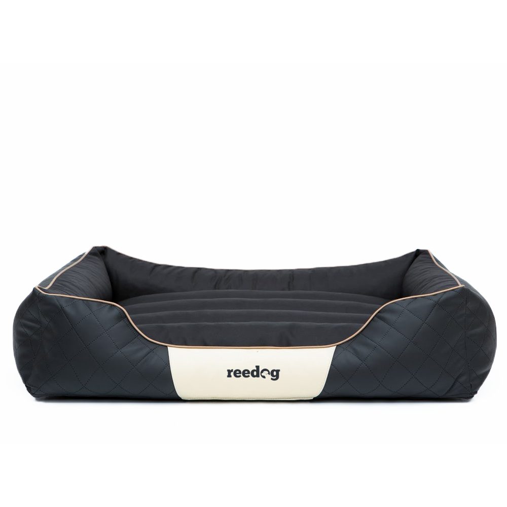BAZAR - Pelíšek pro psa Reedog Black & Beige Tommy 3XL