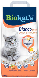 Biokat's Bianco Fresh podestýlka vanilka a mandarinka 5kg