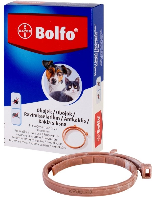 Bolfo antiparazitní obojek pro kočky a malé psy 38 cm
