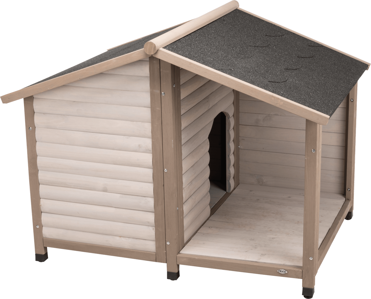 Bouda Trixie Natura Lodge šedá M–L 130cm
