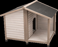 Bouda Trixie Natura Lodge šedá M–L 130cm