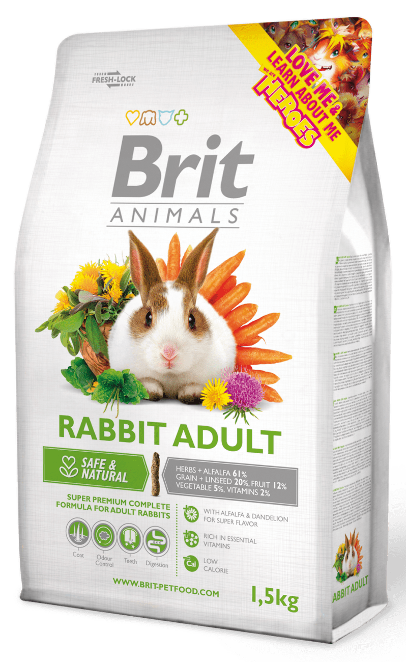 BRIT Animals RABBIT ADULT Complete 1,5kg