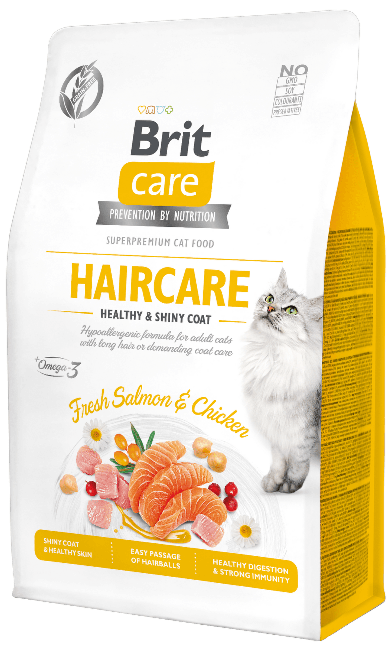 Brit Care Cat Grain-Free Haircare Healthy & Shiny Coat 0,4kg