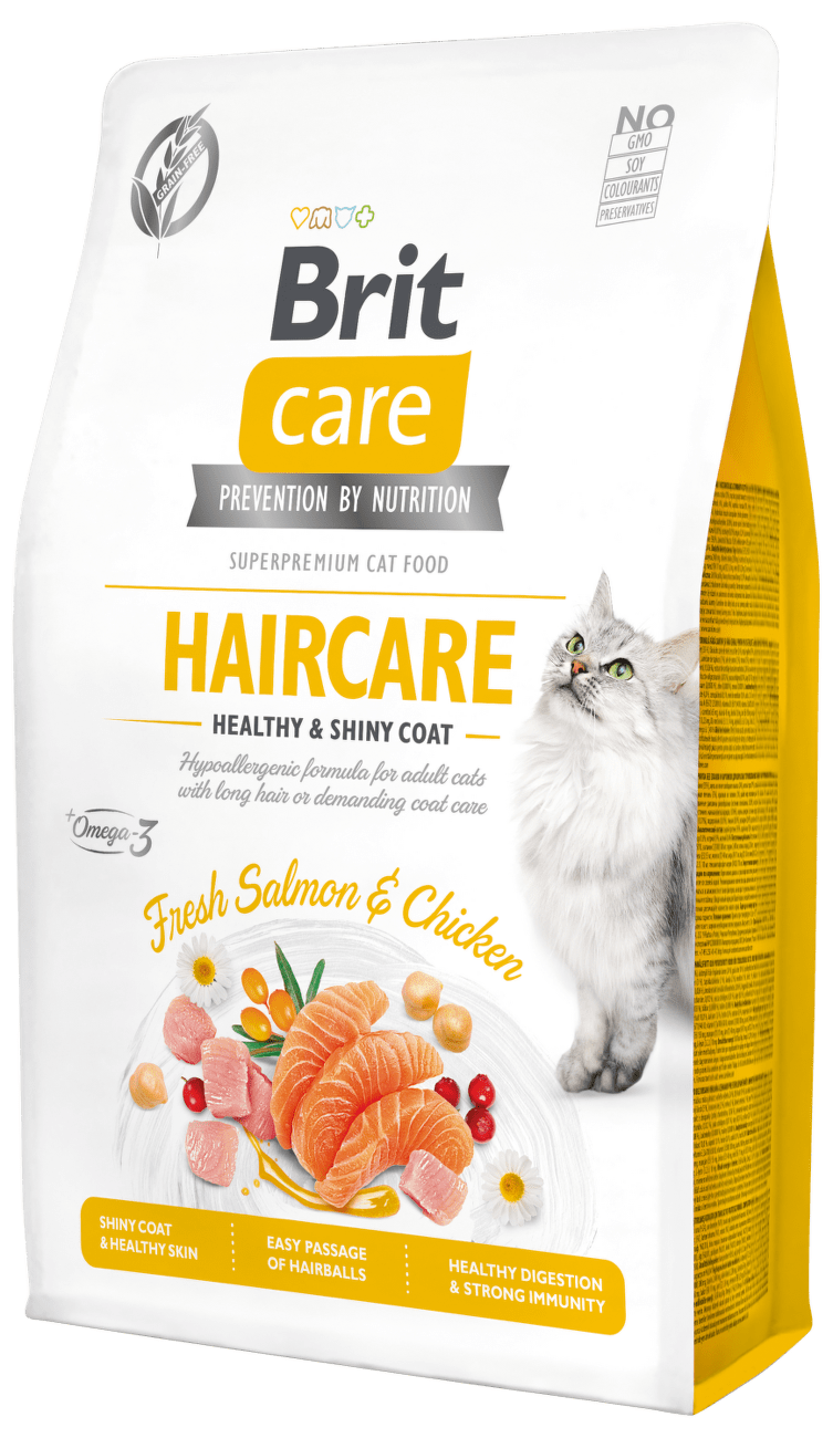 Brit Care Cat Grain-Free Haircare Healthy & Shiny Coat 2kg