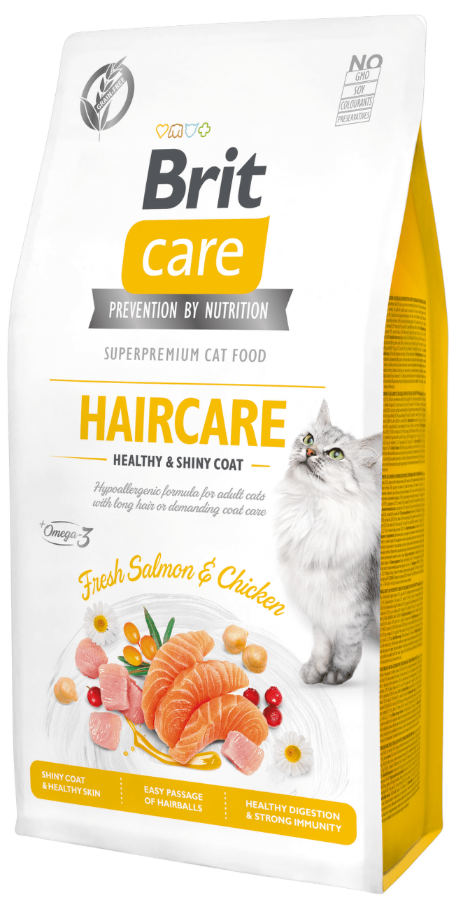 Brit Care Cat Grain-Free Haircare Healthy & Shiny Coat 7kg