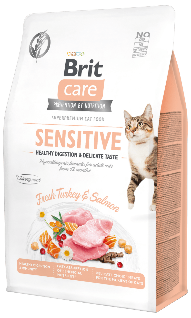 Brit Care Cat Grain-Free Sensitive Healthy Digestion & Delicate Taste 0,4kg