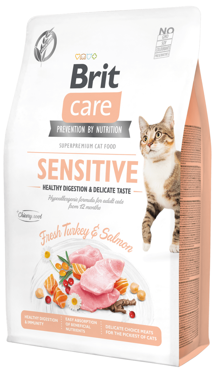 Brit Care Cat Grain-Free Sensitive Healthy Digestion & Delicate Taste 2kg