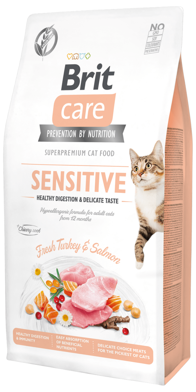Brit Care Cat Grain-Free Sensitive Healthy Digestion & Delicate Taste 7kg