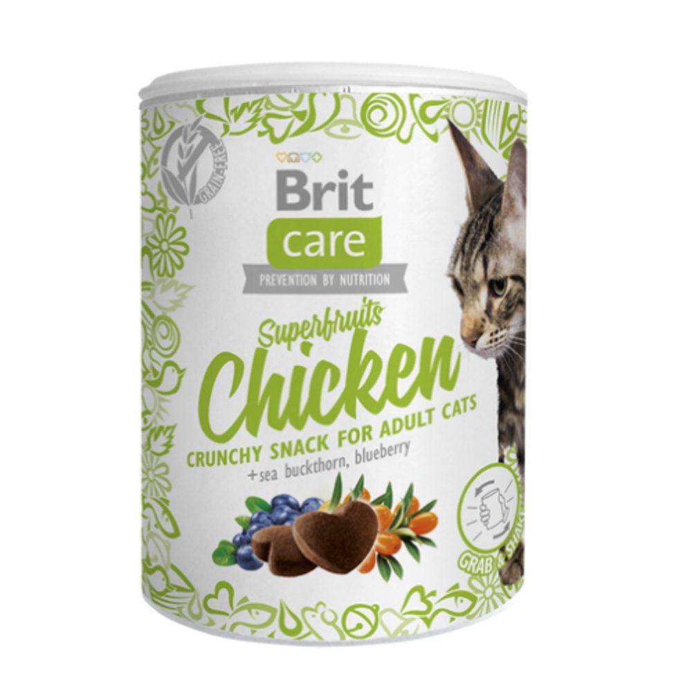 Brit Care Cat Snack Superfruits Chicken 100g | P58788