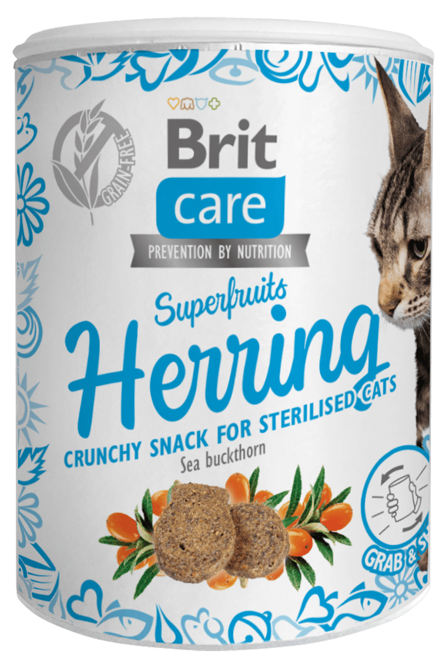 Brit Care Cat Snack Superfruits Herring 100g