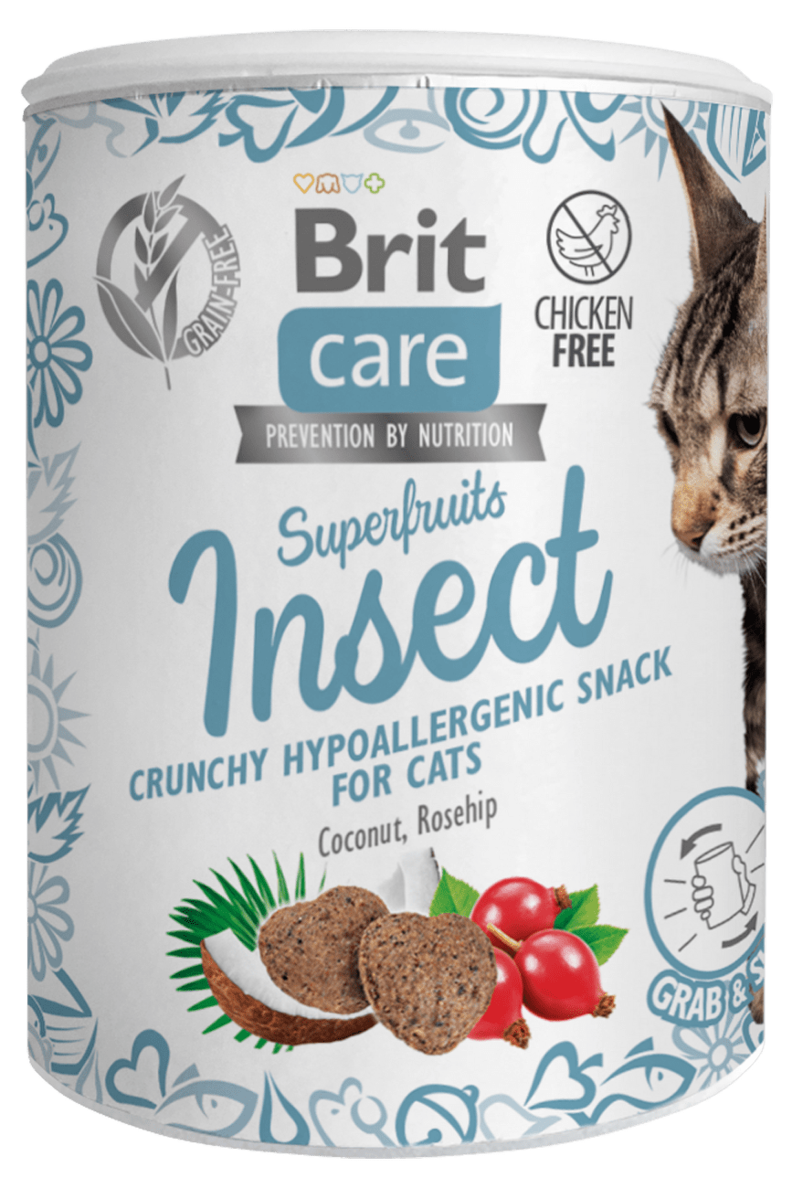 Brit Care Cat Snack Superfruits Insect 100g