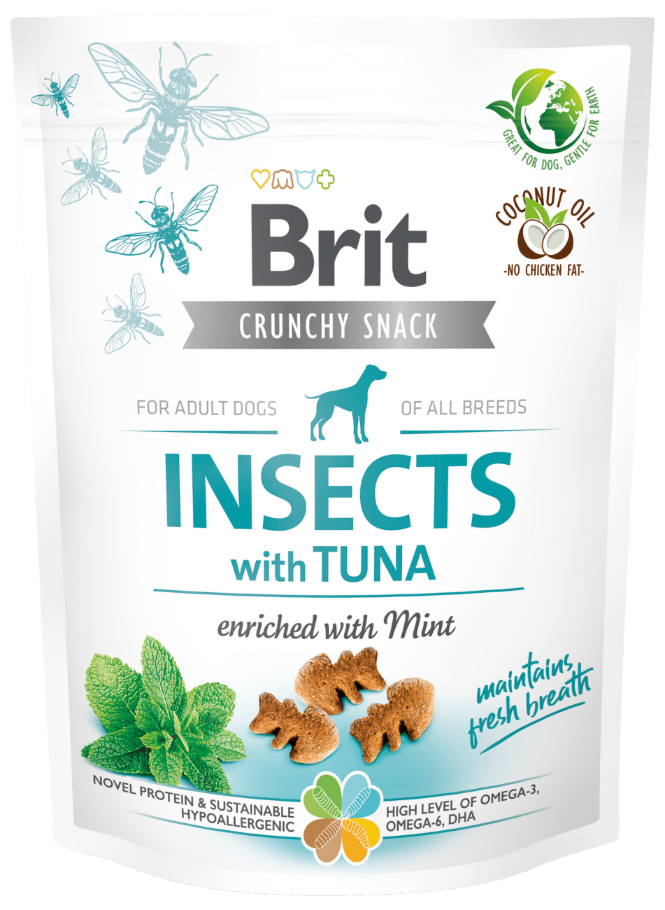 Brit Care Dog Crunchy Cracker Insects with Tuna enriched with Mint 200g
