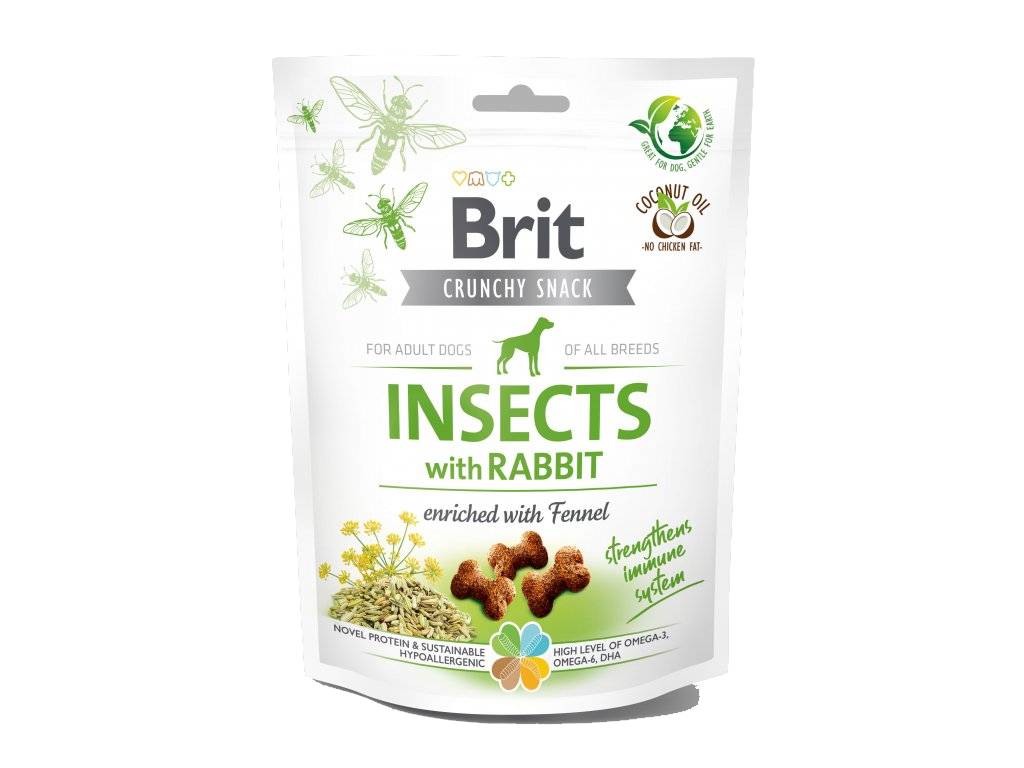 Brit Care Dog Crunchy Cracker s hmyzem, králíkem a fenyklem 200 g