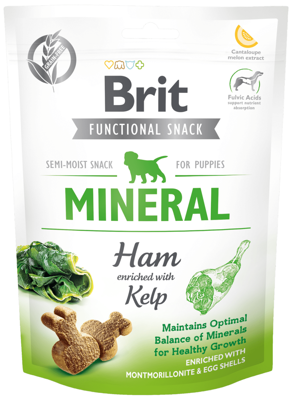 Brit Care Dog Functional Snack Mineral Ham for Puppies 150g