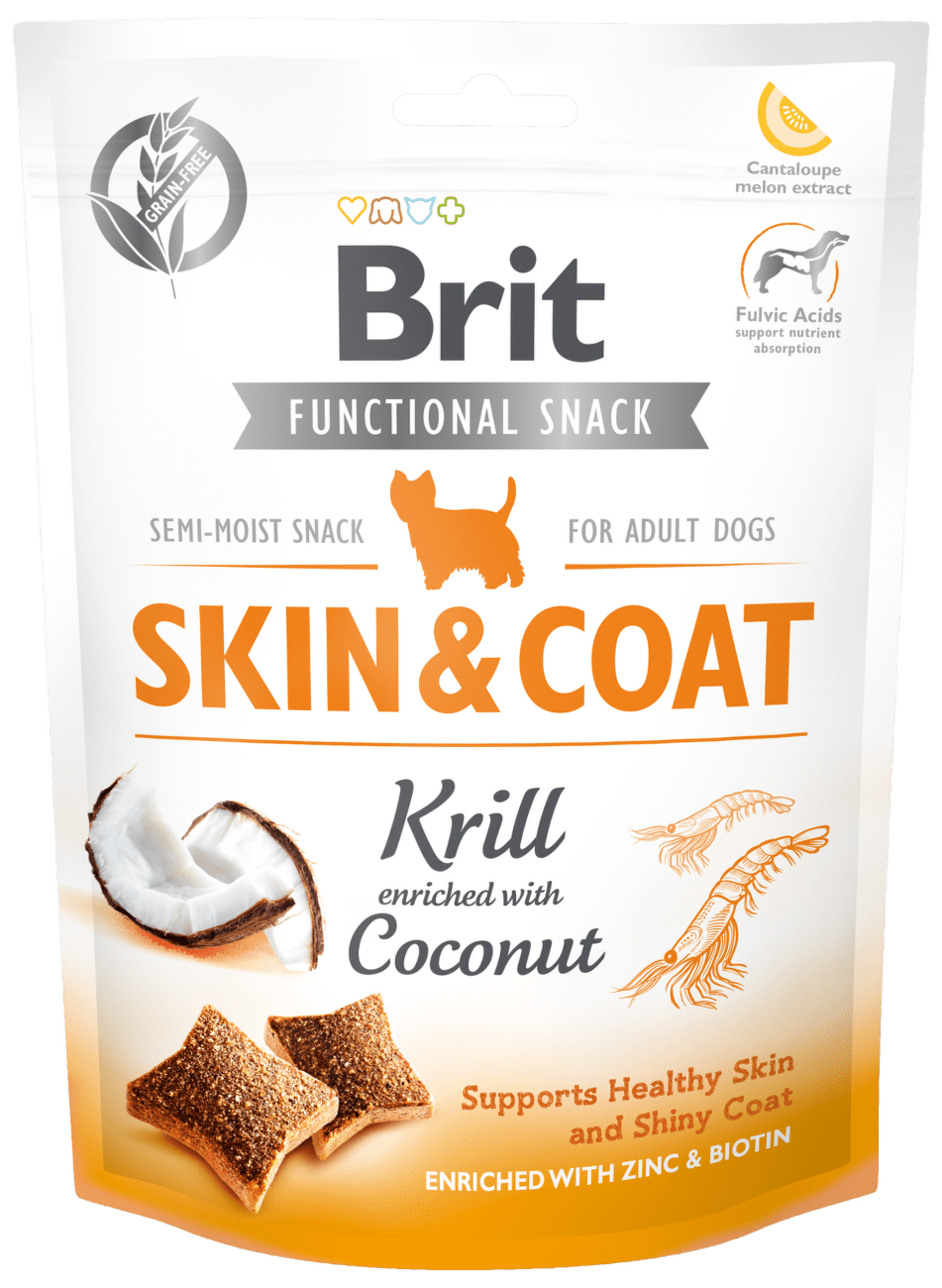 Brit Care Dog Functional Snack Skin&Coat Krill 150g