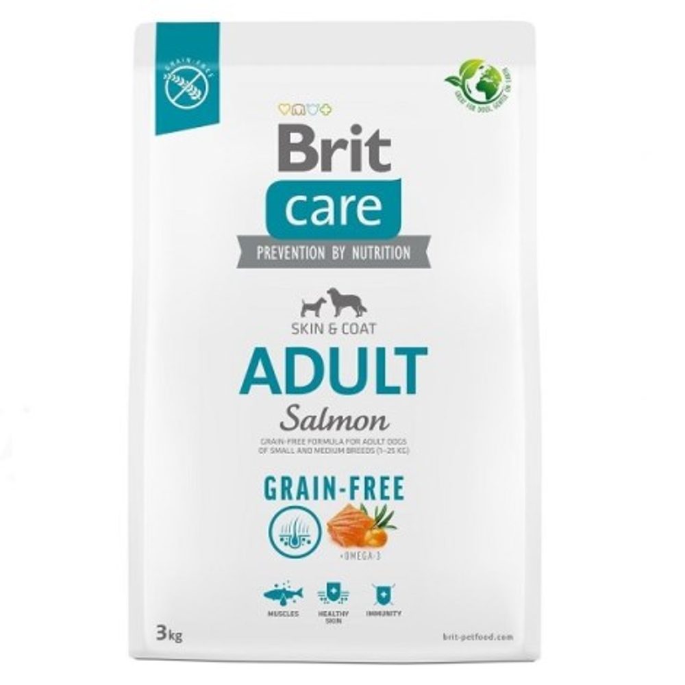 Brit Care Dog Grain-free Adult Salmon 3 kg | Granule pro psy | P56948