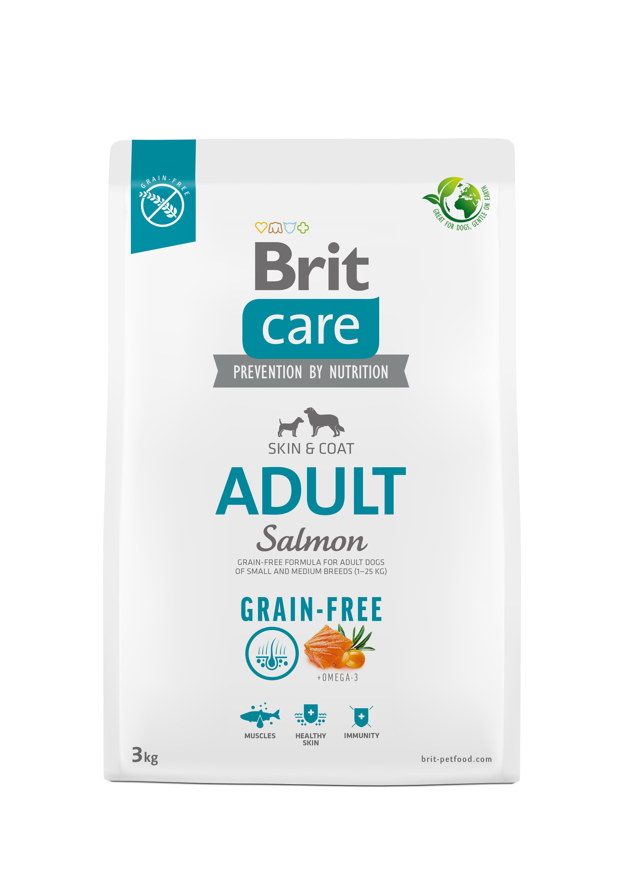 Brit Care Dog Grain-Free Adult – Salmon and Potato 3 kg