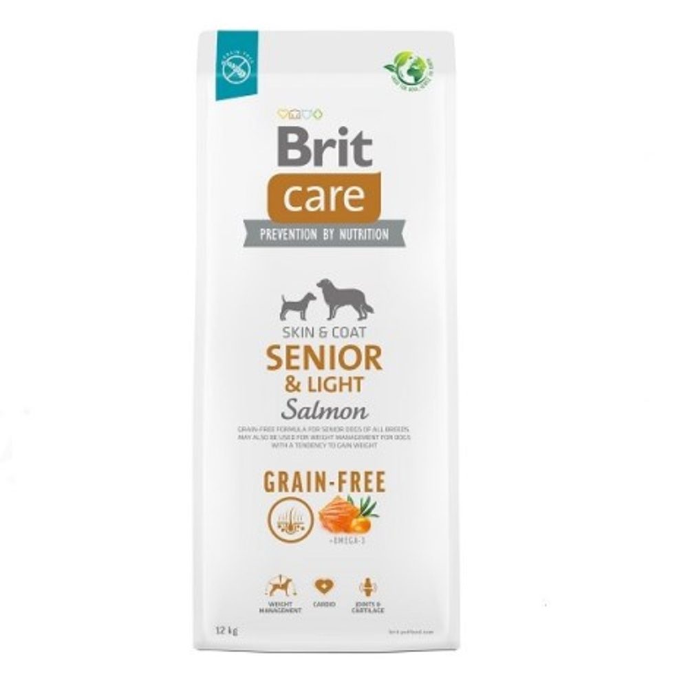 Brit Care Dog Grain-free Senior & Light Salmon 12 kg | P56931
