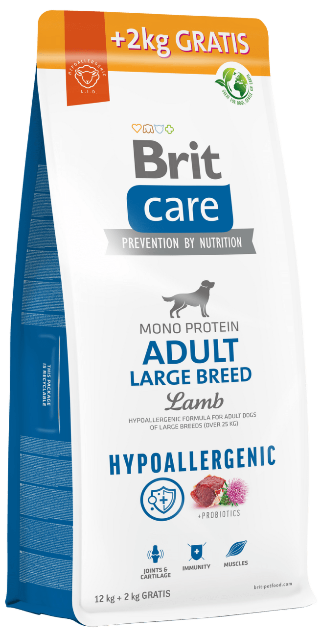 Brit Care Dog Hypoallergenic Adult Large Breed 12+2kg
