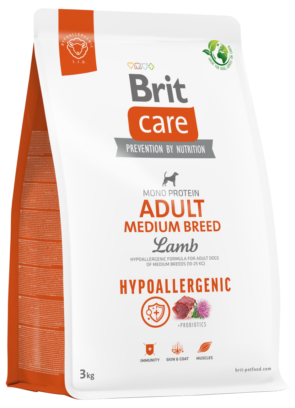 Brit Care Dog Hypoallergenic Adult Medium Breed 3kg
