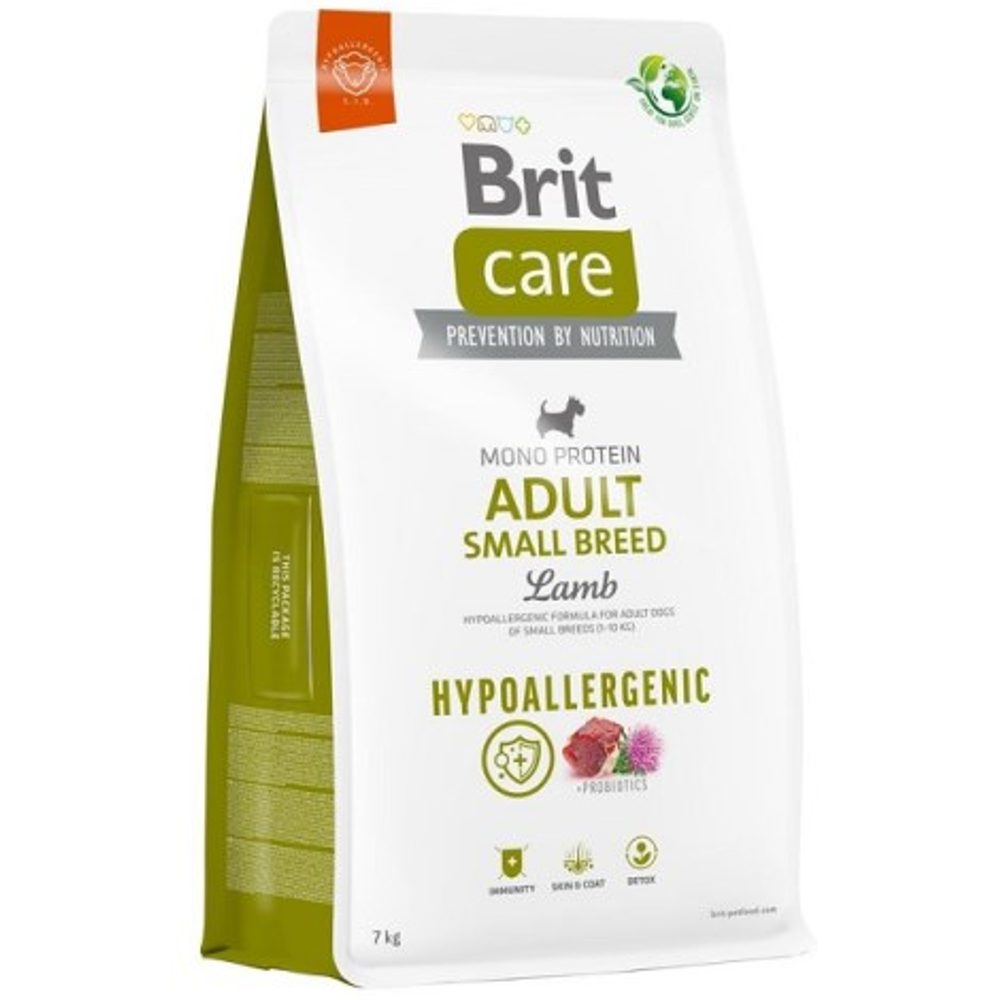 Brit Care Dog Hypoallergenic Adult Small Breed Lamb 7 kg | P57024