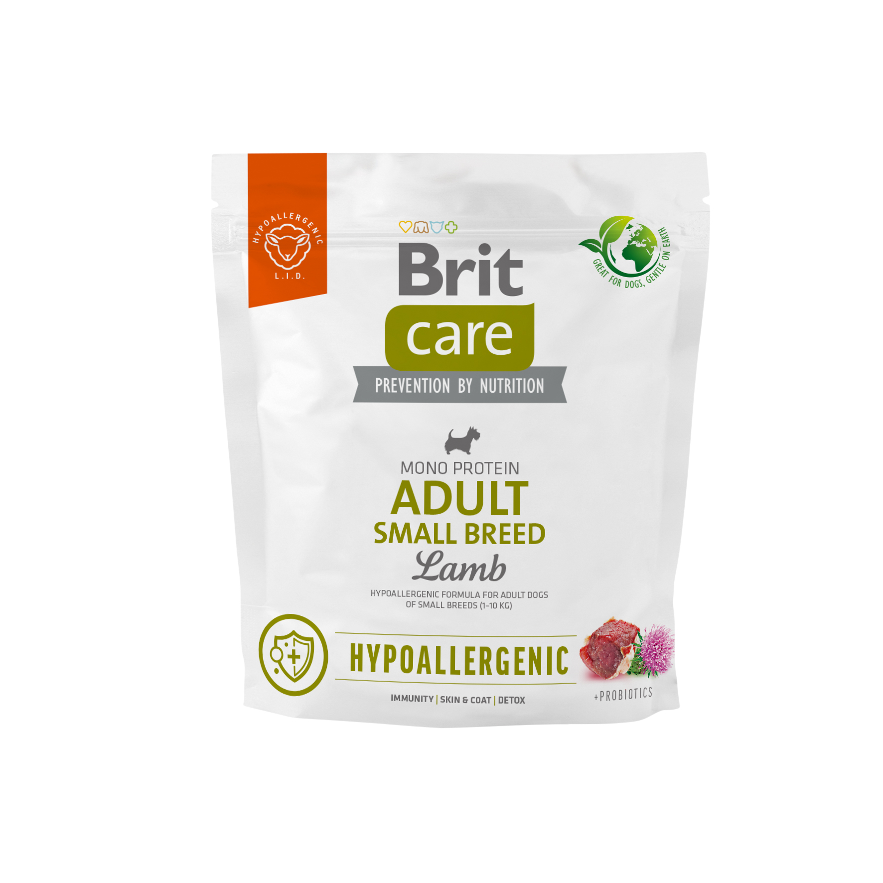 Brit Care Dog Hypoallergenic Adult Small Breed – Lamb and Rice 1 kg