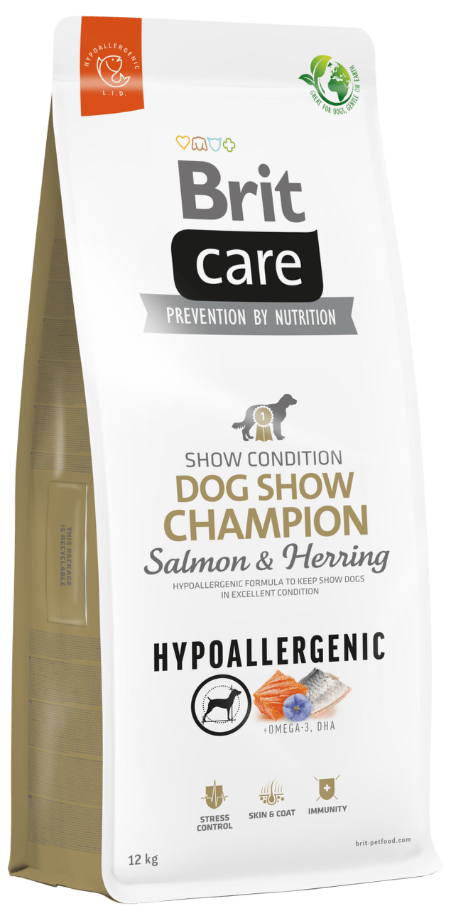 Brit Care Dog Hypoallergenic Dog Show Champion 12kg