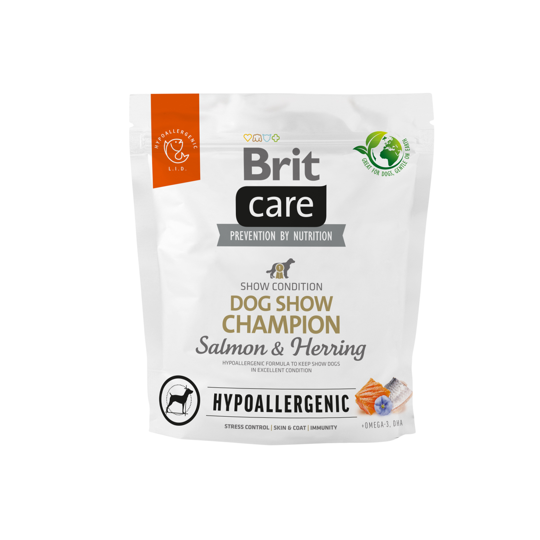 Brit Care Dog Hypoallergenic Dog Show Champion – Salmon and Herring 1 kg